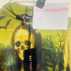 CURSED IMAGE MESH CROP TOP brand new from dollskill